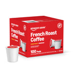 Amazon Brand - Happy Belly Dark Roast Coffee Pods, French Roast, Compatible with Keurig 2.0 K-Cup Brewers, 100 Count