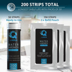 WeAQUA DoubleCheck Water Hardness Test Kit 200 Strips with Sample Cup - Hard Water Testing Strips (0-25 gpg / 0-425 ppm)
