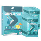 MIHIYO Fast Dissolving Sleep Strips, Natural Formula with L-Theanine & Vitamin B6, No Water Needed, Fall Asleep Faster, Honey Lemon, Sugar Free, Gluten Free, 20 Count