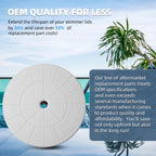 TonGass (2-Pack Round 9 1/8" Skimmer Valve Top Cover Lids Replacement Part for 9" Pool/Spa Deck Lid Plate Highly Durable Pool Skimmer Cover with UV Inhibitors