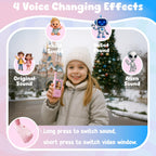 Video Walkie Talkies for Kids, 2 Pack Rechargeable Walkie Talkies with Screen, Indoor Outdoor Toy for 3 4 5 6 7 8 9 10 Year Old Girl, Christmas Birthday Gifts for Girls Age 3-12 (Pink)
