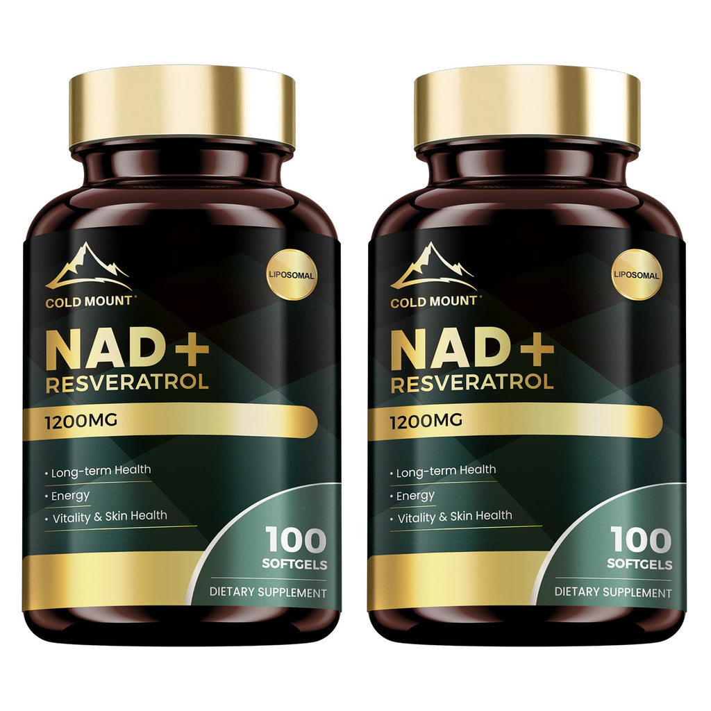 MEGNETA NAD Supplement with Trans Resveratrol - Boost NAD Levels, Energy & Anti-Aging Support - 200 Softgels