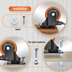 ASRINIEY 3" Caster Wheels - Heavy Duty Casters Set of 4 Dual Locking Swivel