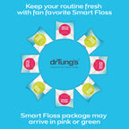 DrTung's Smart Floss - Natural, PTFE & PFAS Free Floss, Gentle on Gums, Expands & Stretches, BPA Free Floss - Natural Dental Floss Cardamom Flavor (Pack of 3)