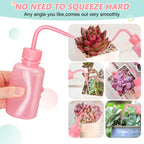 Valchoose 150ml Pink LDPE Squeeze Wash Bottle, Bent Nozzle Portable, 1 Pack