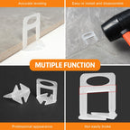 DGSL Tile Leveling System, 4500-PieceTile Spacers Clips 1/8 Inch Tile Tools, Tile Installation Tools for Professional Ceramic Tile and Stone Installation