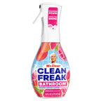 Mr. Clean Clean Freak Foaming Bathroom Surface Cleaner Multi-Surface Spray Starter Kit and Refill Bundle, Grapefruit Scent, 64 fl oz