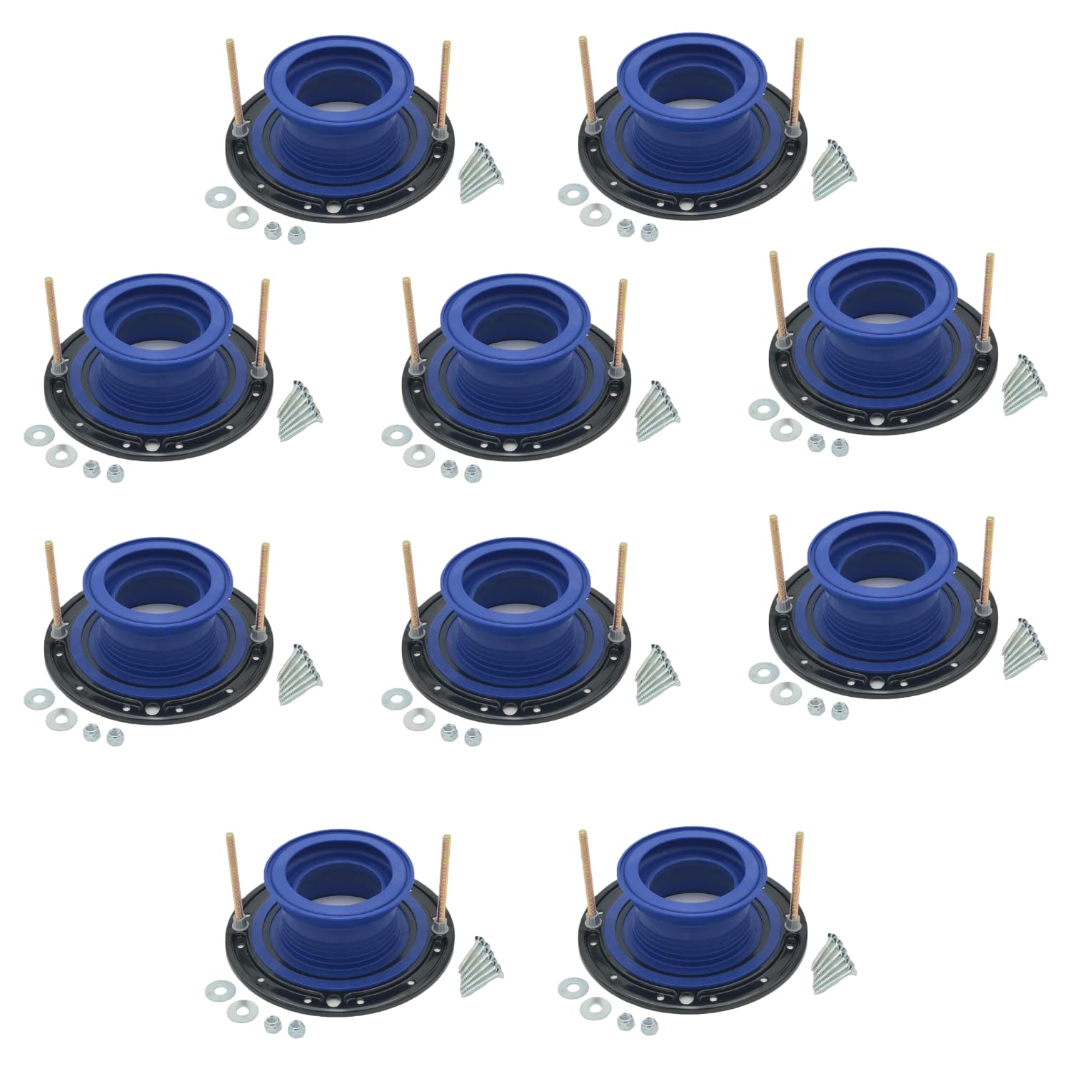 One N Done Toilet Flange Repair Kit - Toilet Kit For Low or Broken Toilet Flange. Toilet Wax Ring Replacement Kit W/Toilet Flange Extender Kit. No Wax Ring For Toilet Bowl Or Toilet Seal Required 10X