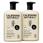 California Naturals Classic Clean Body Wash 2-Pack, Daily Cleansing Body Wash for Soft Healthy Skin, Naturally Scented, Vegan, Cruelty, Paraben & Sulfate Free, 20 oz
