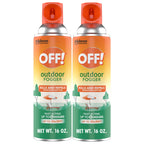 OFF! Outdoor Insect & Mosquito Repellent Fogger, Backyard Pretreat, Kills & Repels Insects in an up to 900 sq, ft, Area, 16 oz (Pack of 2)