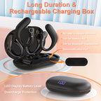 Hearing Aids, OTC Hearing Aids for Seniors with Bluetooth, Hearing Aid Rechargeable with Noise Cancellation, Hearing Amplifier for Moderate Hearing Loss (Black)