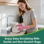 HAUHAUJUS Non Scratch Wire Dishcloth, 60 Pack