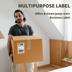 L LIKED 4x6 Direct Thermal Labels, 500pcs Perforated Fanfold, Compatible Zebra & Rollo Printers (Pack of 2)