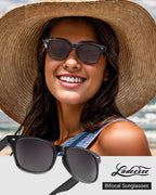 LADEESSE 3 Pack Bifocal Reading Sunglasses for Women, UV400 Sun Readers Glasses Spring Hinge Outdoor Sunglasses +2.50