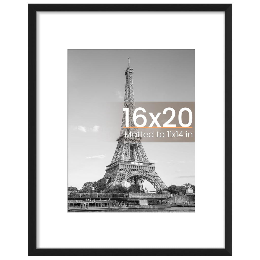 upsimples 16x20 Picture Frame, Wall Decor Poster Frames, Black 1 Pack