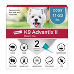 K9 Advantix II Flea & Tick Topical for Medium Dogs 11–20 lbs., 2ct