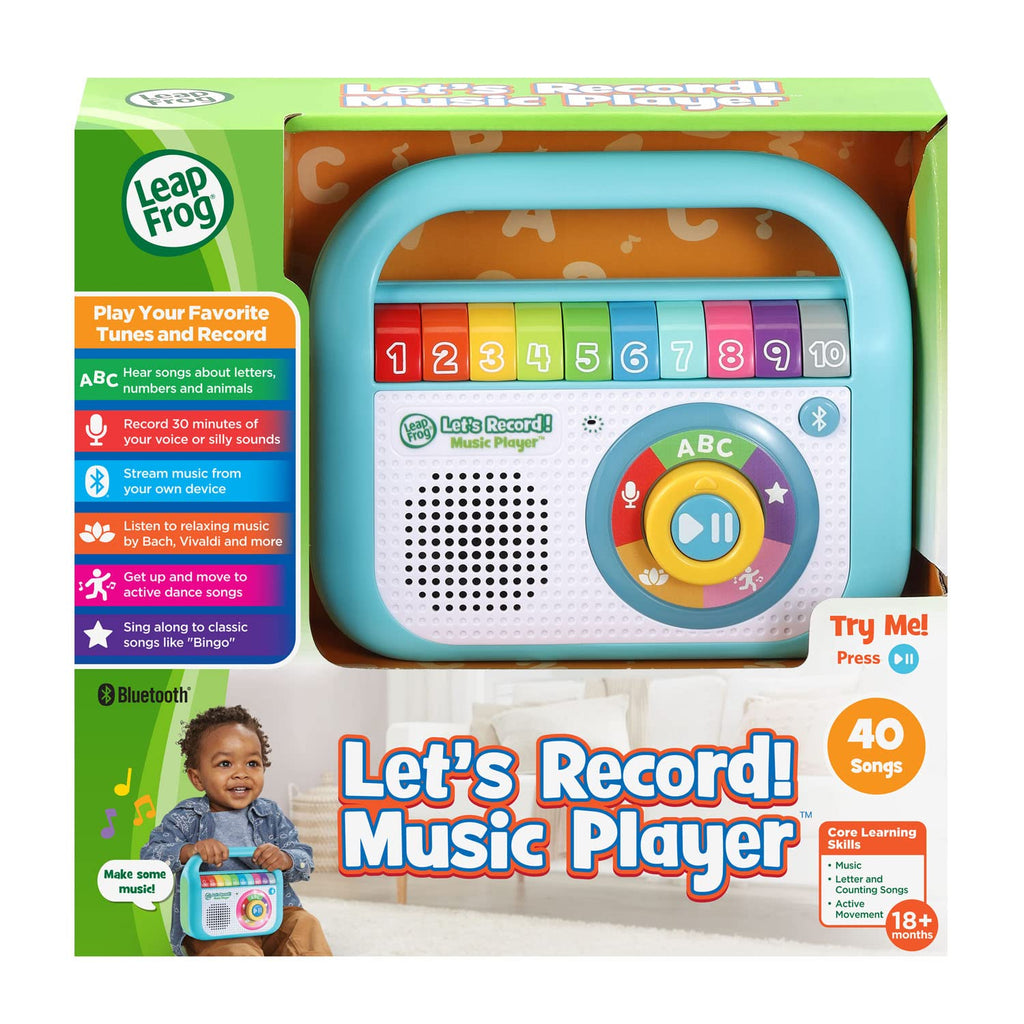 LeapFrog Let’s Record! Music Player, Teal