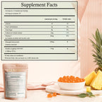MATOP Women’s Probiotic Pineapple Gummies – Gut Health & Daily Digestive Wellness, Vegan Sugar-Free, 60 Count