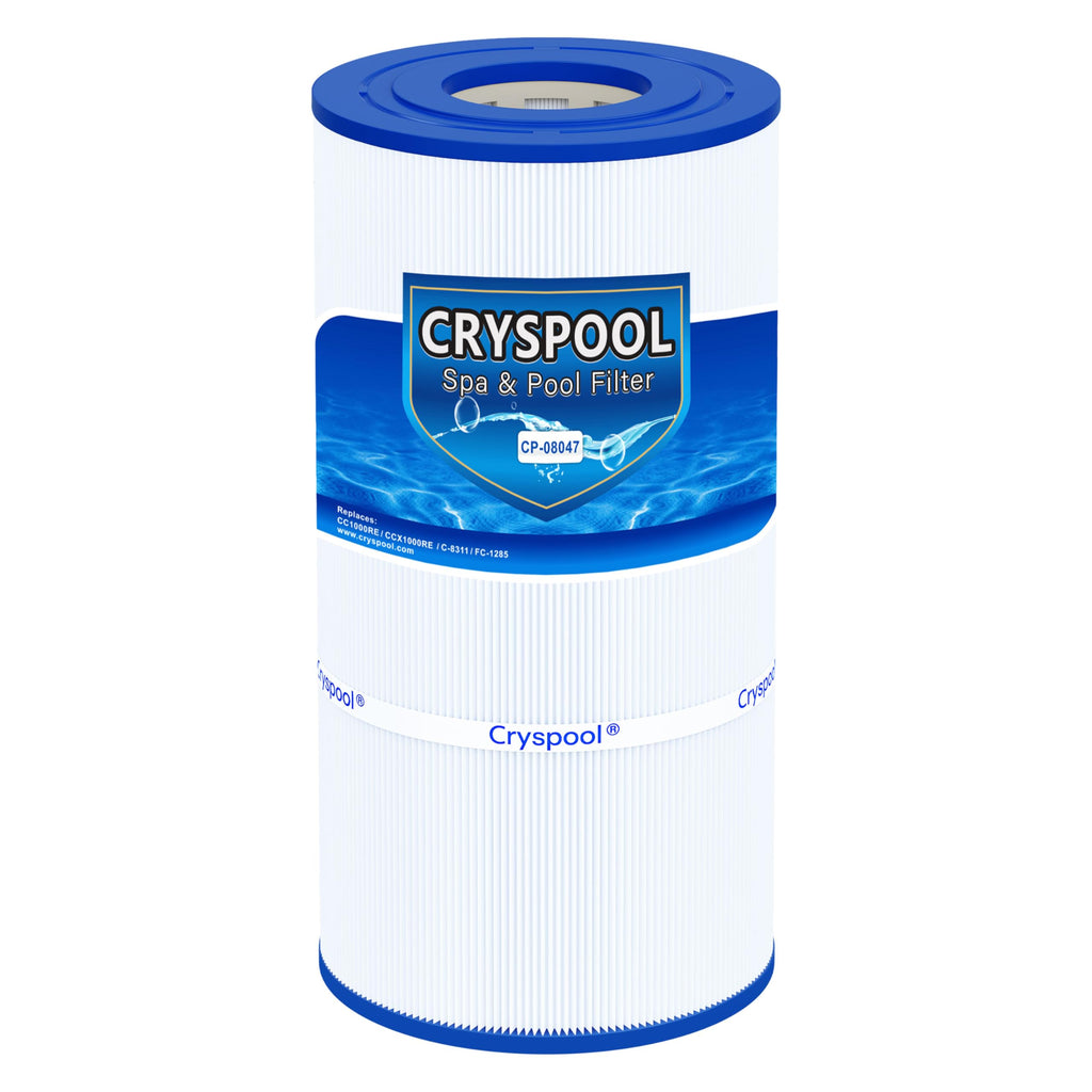 Cryspool® 08047 Filter Compatible with CCX1000RE (CC 1000E), XStream CC1000RE, PXST100, C-8311, FC-1285, 100 Sq. Ft Pool Filter Cartridge, L×OD: 17-3/8"× 8-15/16”, 1 Pack