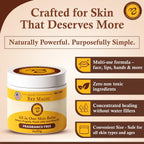 Sweet Bee Magic Organic Honey Bee Balm for Face, Skin & Body - All in One Honey Balm - Beeswax Body Moisturizer - All Natural Aid - 1 jar (2oz)