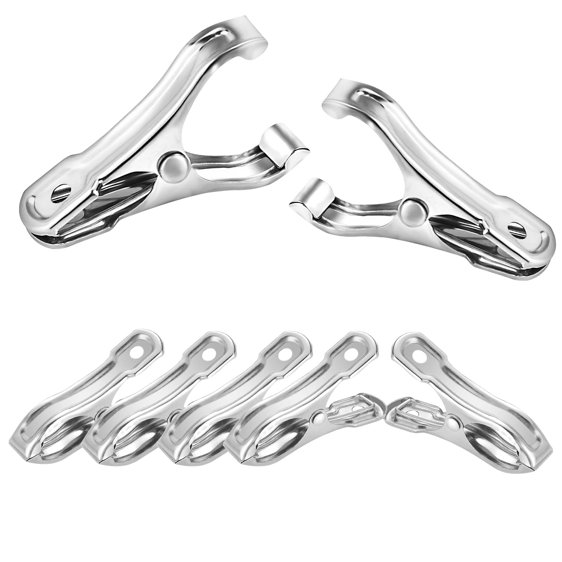 Samhopo 80Pcs Garden Clips for Netting, 2 Inch Metal Greenhouse Clamps