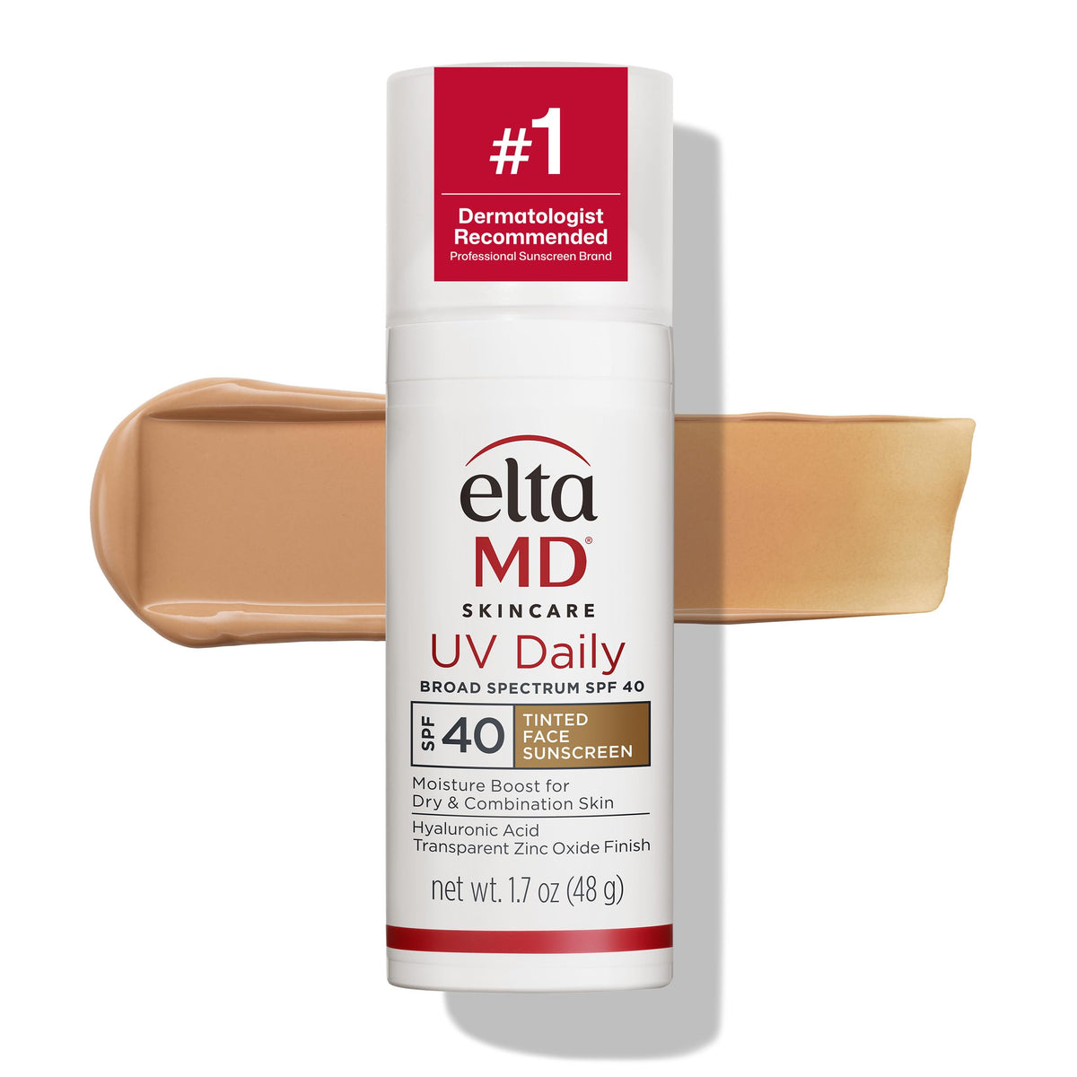 EltaMD UV Daily Tinted Face Sunscreen Moisturizer, SPF 40, 1.7 oz