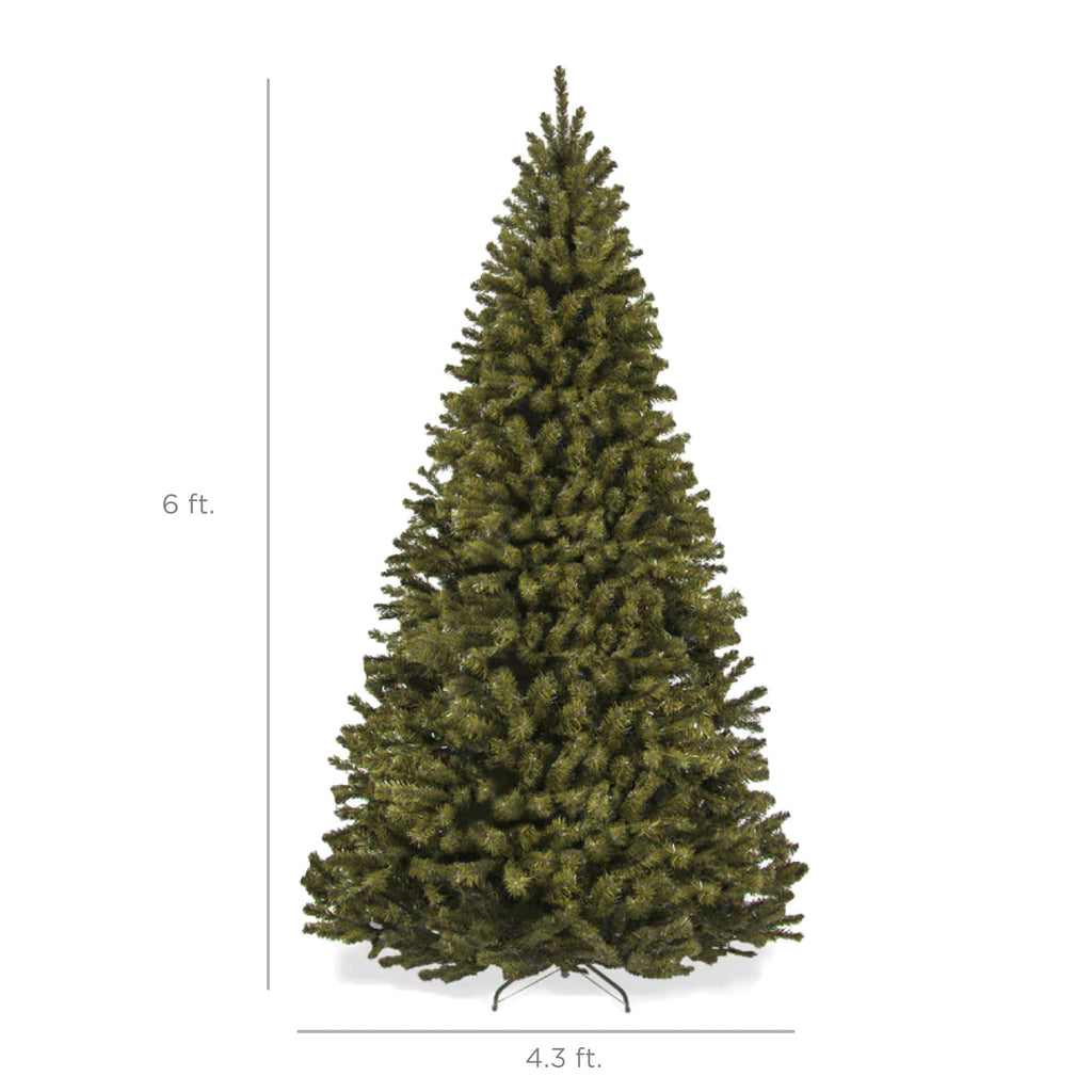 Best Choice Products Artificial Christmas Tree, 6ft Premium Unlit Realistic Spruce Holiday Décor w/Dense Branches, Easy Assembly, Metal Base
