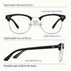 racico Computer Blue Light Blocking Glasses 3 pack Blue Light Glasses Men Women, Anti Blu-Ray Clear Gaming Glasses Lenses