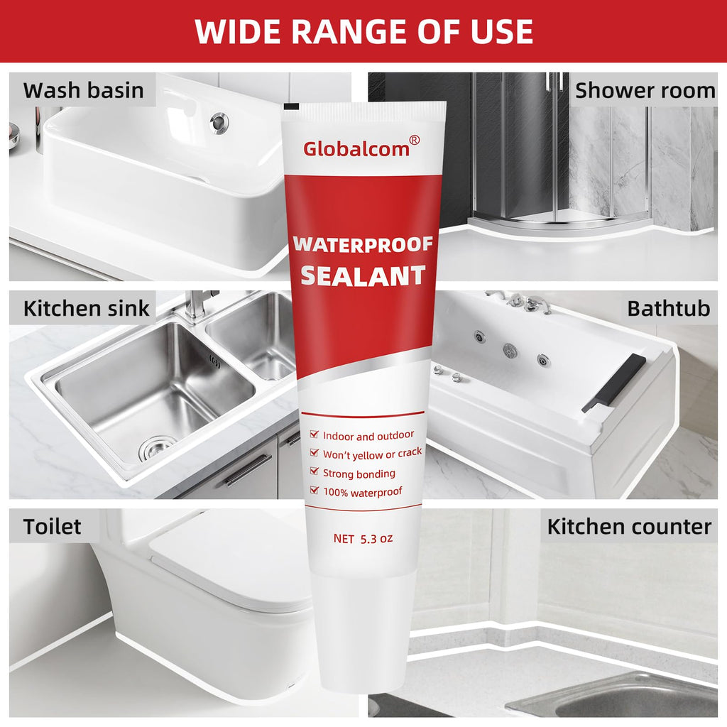 Advanced Silicone Caulk for Kitchen & Bathroom Waterproof Silicone Sealant