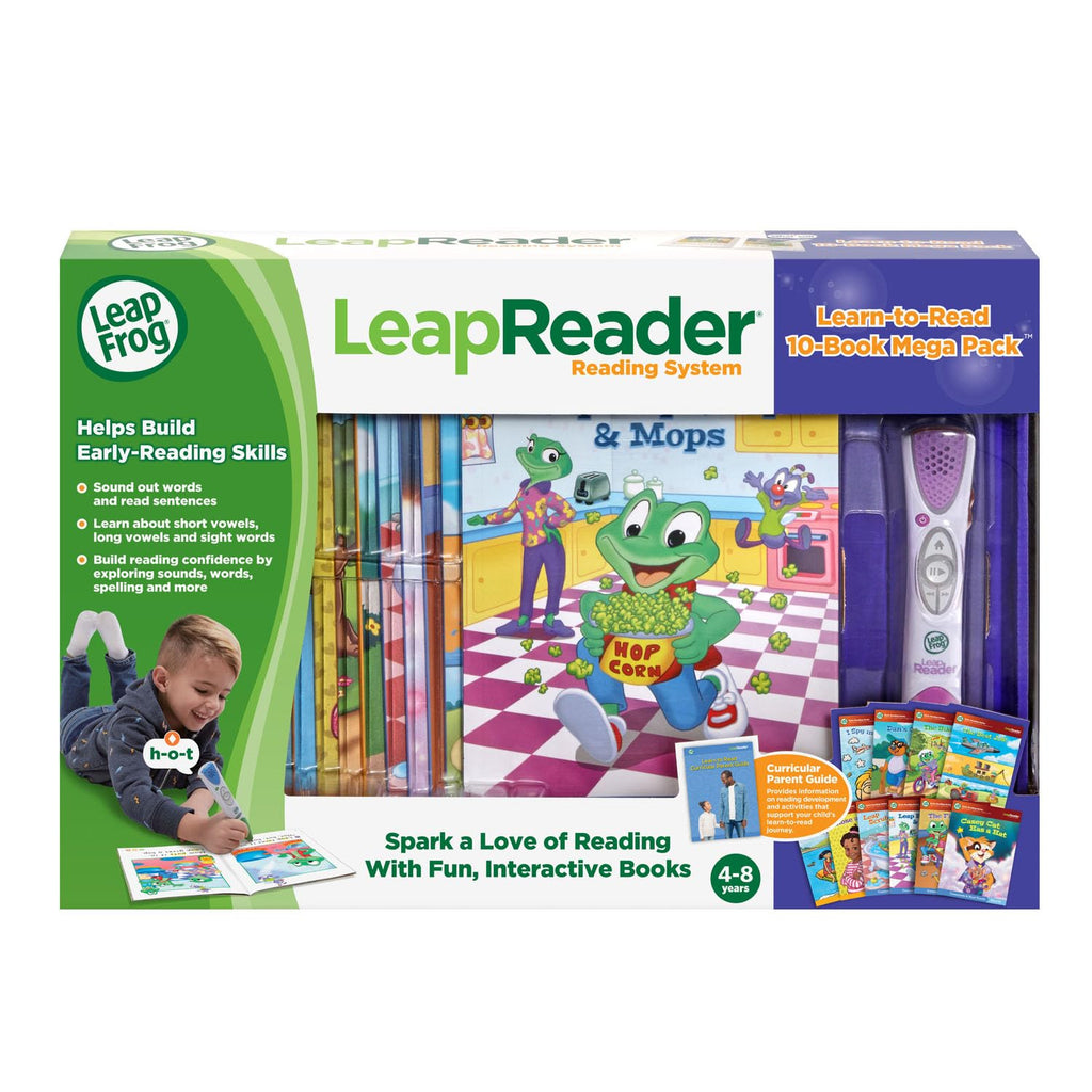 LeapFrog LeapReader System Learn-to-Read 10 Book Mega Pack, Pink