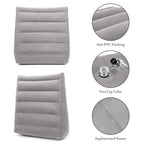 USHMA Inflatable Wedge Pillow for Sleeping, Portable Travel Wedge Pillow for Sitting in Bed, Inflatable Wedge Pillows for Travel, Blow Up Under Knee Pillow