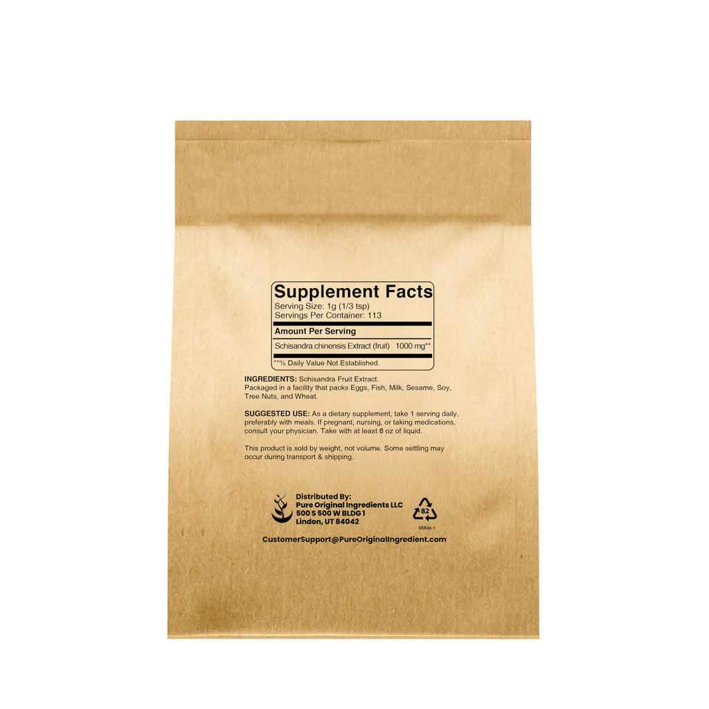 Pure Original Ingredients Schisandra (4 oz), Non-GMO, Gluten-Free, Five-Flavor-Fruit, Traditional Herb