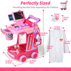 Liberry Toddlers Doctor Kit Toy for Girls Boys Ages 2 3 4 5, Pink