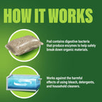 Green Gobbler Septic Tank Treatment Packets - Natural Bacteria to Prevent Costly Septic Issues, Back-Ups, Foul Odor (24 Pods) Pod: Color May Vary
