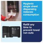 Tork Xpress Mini Multifold Hand Towel Dispenser Black H2, 553128