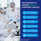 Natprime Hydrogen Water Tablets - H2 Molecular Hydrogen Tablets for Drinking Water with Magnesium, 12 PPM Mineral Supplements for Antioxidant, Mental Clarity, Cognitive, Recovery & Energy - 90 Counts