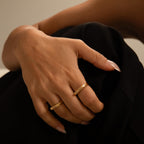 Custom Signet Rings for Women, Engraved Name Rings with Roman Numerals
