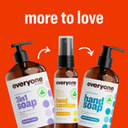 Everyone 3-in-1 Kids Soap, Body Wash, Bubble Bath, Shampoo, 32 Ounce (Pack of 2), Orange Squeeze, Coconut Cleanser with Organic Plant Extracts and Pure Essential Oils (Packaging May Vary)