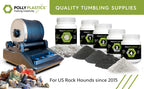 Polly Plastics Rock Tumbler Tumbling Media Grit Kit & Plastic Filler Pellets