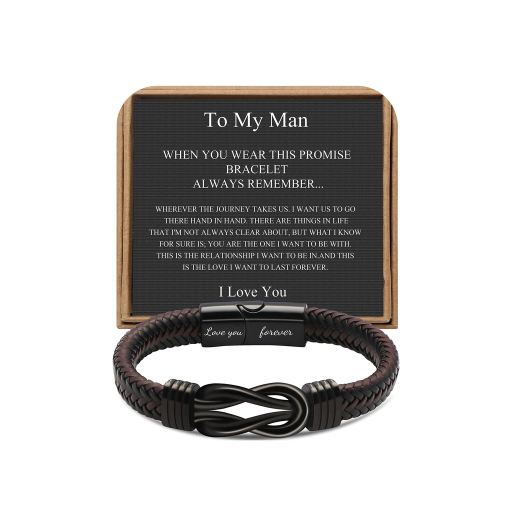 Anniversary Birthday Gifts Bracelets Jewelry for Men Him Husband Boyfriend
