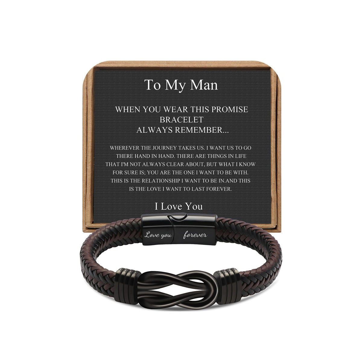 Anniversary Birthday Gifts Bracelets Jewelry for Men Him Husband Boyfriend
