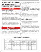 Upgraded R171016 Pool Chlorinator 300 Chlorinator Compatible with pentair Rainbow R171016 300 Automatic Chlorine/Bromine Offline Pool Feeder, Newly Upgraded Base and Control Valve