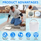 2026 New Model White SPX1082CA 7" Pool Skimmer Basket Replacement for Hayward SP1082/SP1083/SP1084/SP1085/SP1086/SP1075 Series & Aladdin B-152 Skimmers, 316 Stainless Steel Handle with Rubber Grip