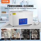 VEVOR Ultrasonic Cleaning Machine 30L 1200W