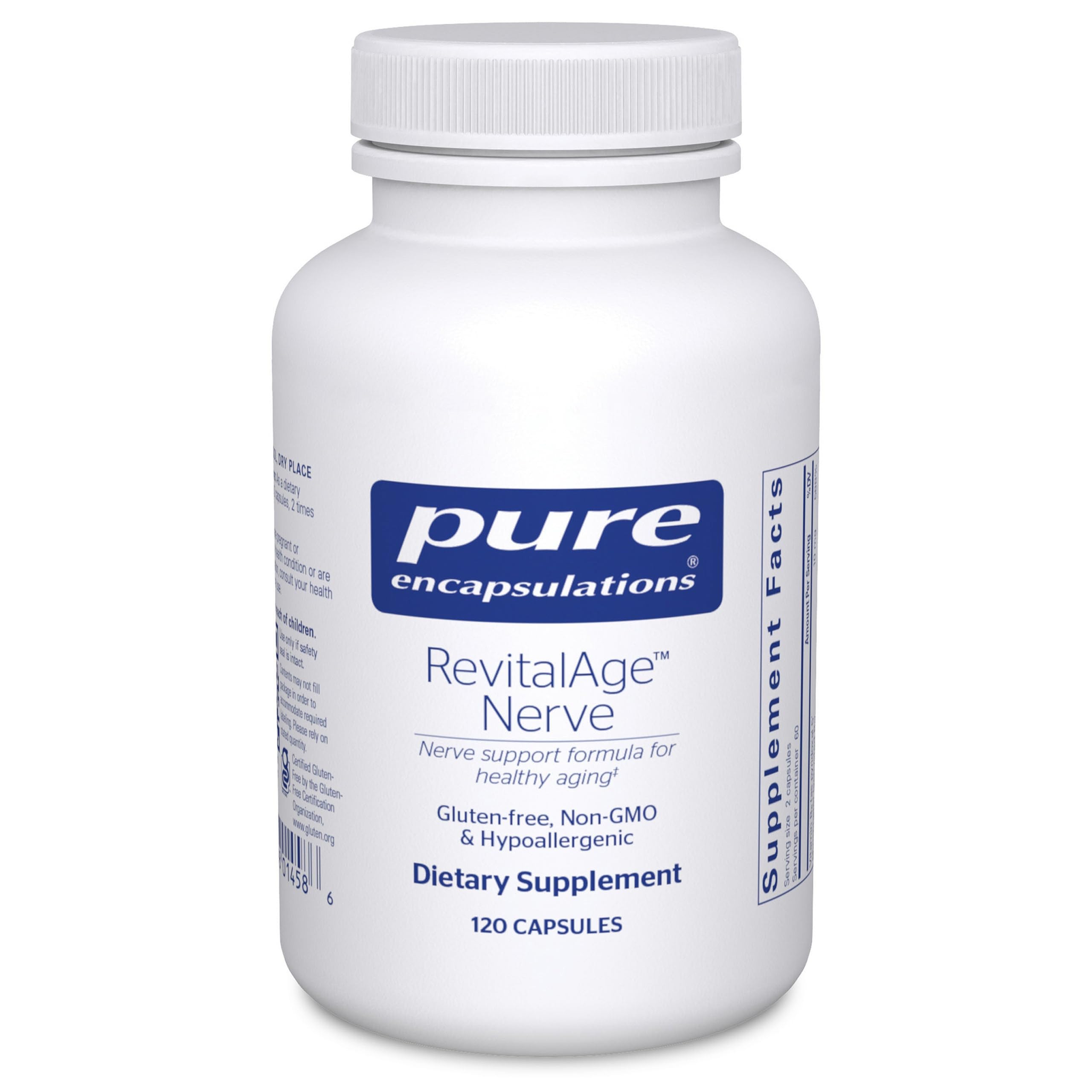 Pure Encapsulations Revita-Age Nerve | Hypoallergenic Supplement for Enhanced Cardiovascular, Metabolic and Neurocognitive Support* | 120 Capsules