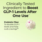 Flatter Me Fiber GLP-1 Booster – Fiber Supplement for Women & Men, Prebiotics & Enzymes for Weight Support, Reduce Bloating, Double GLP-1 Levels, Digestive & Gut Health (10 Servings)