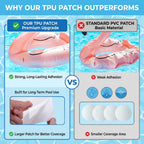 Extra Large Pool Liner Repair Patch, 2.79 x 4.1 Ft Self-Adhesive TPU Waterproof Patch Repair Kit for Above Ground Pools, Inflatable Pools, Pool Floats, Bounce Houses