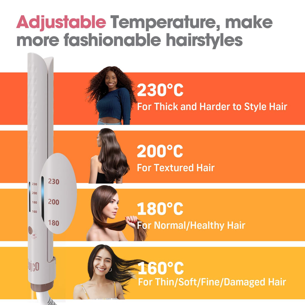 Quico Hair Straightener, 110-240V Flat Iron Hair Straighteners for Women