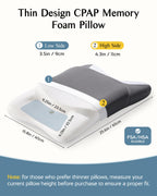 Joynox CPAP Pillow for Side Sleeping, HSA/FSA Sleep Apnea Pillow for All CPAP Masks Users to Reduce Air Leaks, Masks Pressure, Memory Foam with Cooling & Breathable Pillowcase for Side Back Sleeper
