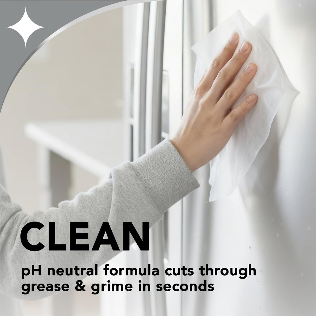 Weiman Stainless Steel Cleaner & Polish Kit, 1 Wipes & Cloth, Anti-Fingerprint, Removes Grease, Water Spots, Streaks & Residue, Polishing Cleaner Safe for Appliances, Chrome, Sinks & Grill Exteriors